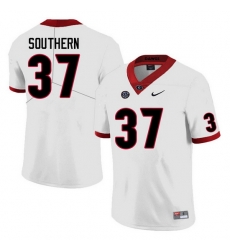 Men #37 Drew Southern Georgia Bulldogs College Football Jerseys Sale-White Anniversary