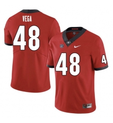 Men #48 JC Vega Georgia Bulldogs College Football Jerseys Sale-Red