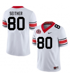 Men #80 Brett Seither Georgia Bulldogs Nationals Champions 40th Anniversary College Football Jerseys