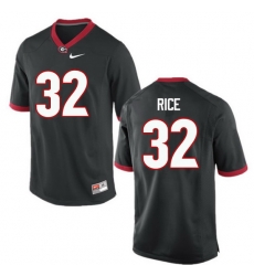 Men Georgia Bulldogs #32 Monty Rice College Football Jerseys-Black