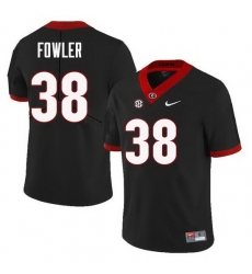 Men Georgia Bulldogs #38 Trent Fowler College Football Jerseys Sale-Black