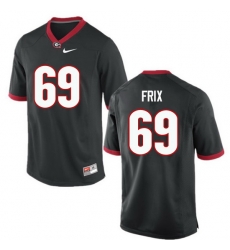 Men Georgia Bulldogs #69 Trent Frix College Football Jerseys-Black