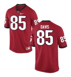 Men Georgia Bulldogs #85 Jordan Davis College Football Jerseys-Red