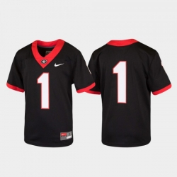 University of Georgia #1 Kids Jersey Black College Untouchable Football