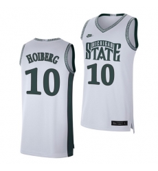 Michigan State Spartans Jack Hoiberg White Retro Limited Men'S Jersey