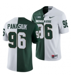 Michigan State Spartans Jacub Panasiuk Michigan State Spartans Split Edition 2021 22 Jersey