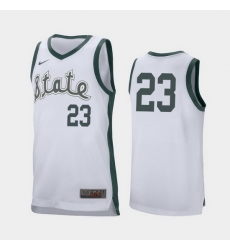 Michigan State Spartans Xavier Tillman White Retro Performance Men'S Jersey