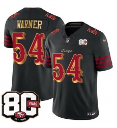 Toddler San Francisco 49ers 54 Fred Warner Black 80th Anniversary Patch Rivalries 2026 F U S E Vapor Untouchabl Limited Stitched Football Jersey Toddler San Francisco 49ers 54 Fred Warner Black 80th Anniversary Patch Rivalries 2026 F U S E Vapor Untouchabl Limited Stitched Football Jersey