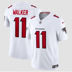 Men Atlanta Falcons  11 Jalon Walker White 2026 New F U S E  Vapor Untouchable Limited Stitched Football Jersey