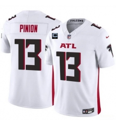 Men Atlanta Falcons 13 Bradley Pinion White 2025 F U S E With 1 Star C Patch Vapor Untouchable Limited Stitched Football Jersey Men Atlanta Falcons 13 Bradley Pinion White 2025 F U S E With 1 Star C Patch Vapor Untouchable Limited Stitched Football Jersey