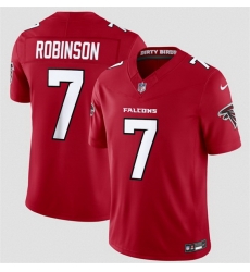 Youth Atlanta Falcons  7 Bijan Robinson Red 2026 F U S E  Vapor Untouchable Limited Stitched Football Jersey