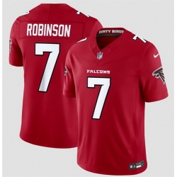 Youth Atlanta Falcons  7 Bijan Robinson Red 2026 F U S E  Vapor Untouchable Limited Stitched Football Jersey