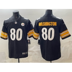 Men Pisttburgn Steelers 80 Darnell Washington Black Vapor Untouchable Limited Stitched Football Jersey