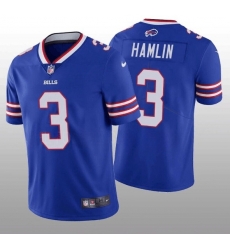 Men's Buffalo Bills #3 Damar Hamlin Blue Vapor Untouchable Limited Stitched Jersey