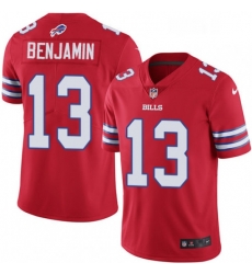 Mens Nike Buffalo Bills 13 Kelvin Benjamin Limited Red Rush Vapor Untouchable NFL Jersey