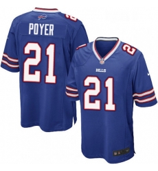 Mens Nike Buffalo Bills 21 Jordan Poyer Game Royal Blue Team Color NFL Jersey