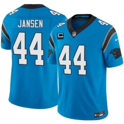 Men Carolina Panthers  44 J  J  Jansen Blue 2026 F U S E  4 Star C Patch Vapor Limited Stitched Football Jersey