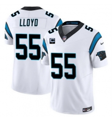 Men Carolina Panthers  55 Devin Lloyd White 2026 F U S E  1 Star C Patch Vapor Limited Stitched Football Jersey