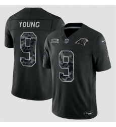 Men Carolina Panthers  9 Bryce Young Black F U S E  2026 Salute to Service Limited Stitched Football Jersey