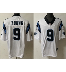 Men Carolina Panthers 9 Bryce Young White 2023 F U S E  Vapor Untouchable Stitched Football Jersey