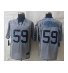 Nike Carolina Panthers 59 Kuechly grey Elite lights out NFL Jersey