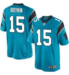 Nike Panthers #15 Jarrett Boykin Blue Team Color Mens Stitched NFL Elite Jersey