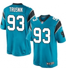 Nike Panthers #93 Jason Trusnik Blue Team Color Mens Stitched NFL Elite Jersey