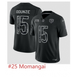 Men Chicago Bears 25 Momangai Black Salute To Service Stitched Jersey