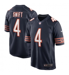 Men Chicago Bears  4 D Andre Swift Navy 2025 F U S E  Vapor Untouchable Limited Stitched Football Jersey