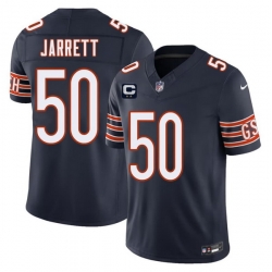 Men Chicago Bears  50 Grady Jarrett Navy 2026 F U S E  2 Star C Patch Vapor Untouchable Limited Stitched Football Jersey