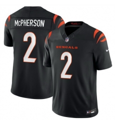Men Cincinnati Bengals 2 Evan McPherson Black 2026 F U S E Vapor Untouchable Limited Stitched Football Jersey Men Cincinnati Bengals 2 Evan McPherson Black 2026 F U S E Vapor Untouchable Limited Stitched Football Jersey