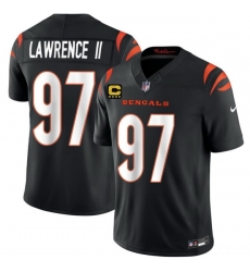 Men Cincinnati Bengals  97 Dexter Lawrence II Black 2026 F U S E  4 Star C Patch Vapor Untouchable Limited Stitched Football Jersey