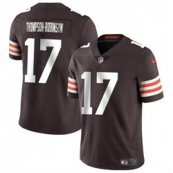 Men Cleveland Browns 17 Dorian Thompson Robinson Brown Vapor Untouchable Limited Stitched Jersey