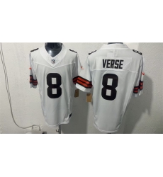 Men Cleveland Browns  8 Jared Verse White 2026 Vapor Limited Stitched Football Jersey