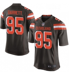 Mens Nike Cleveland Browns 95 Myles Garrett Game Brown Team Color NFL Jersey