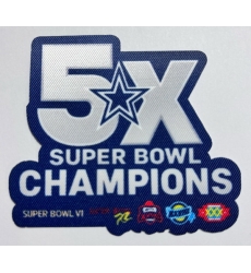 Men Cowboys 5X Super Bowl Champions Patch Biaog