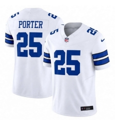 Men Dallas Cowboys  25  Joey Porter Jr White 2026 F U S E Vapor Untouchable Limited Stitched Football Jersey