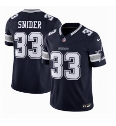 Men Dallas Cowboys 33 SNIDER Navy 2026 F U S E Vapor Untouchable Limited Stitched Football Jersey