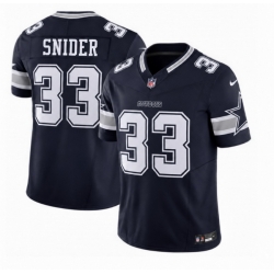 Men Dallas Cowboys 33 SNIDER Navy 2026 F U S E Vapor Untouchable Limited Stitched Football Jersey