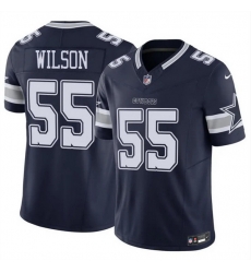 Men Dallas Cowboys 55 Logan Wilson Navy 2025 F U S E Vapor Untouchable Limited Stitched Football Jersey