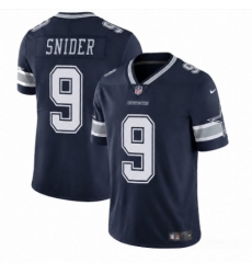 Men Dallas Cowboys 9 Snider Navy 2026 F U S E Vapor Untouchable Limited Stitched Football Jersey