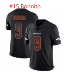 Broncos Bonnito #15 Black Orange Jersey Broncos Bonnito #15 Black Orange Jersey