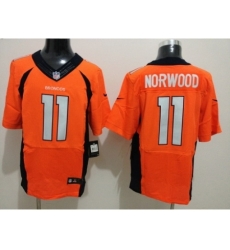 Nike Denver Broncos 11 Jordan Norwood Orange Elite NFL Jersey