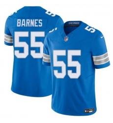 Men Detroit Lions 55 Derrick Barnes Blue 2025 F U S E  Vapor Limited Stitched Jersey