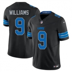 Youth Detroit Lions 9 Jameson Williams Black 2024 F U S E Vapor Limited Stitched Jersey