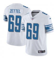 Youth Nike Lions #69 Anthony Zettel White Stitched NFL Vapor Untouchable Limited Jersey