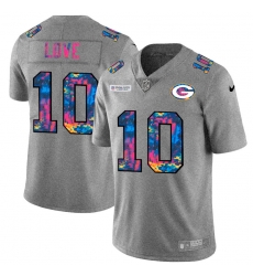 Green Bay Green Bay Green Bay Green Bay Packers 10 Jordan Love Men Nike Multi Color 2020 NFL Crucial Catch NFL Jersey Greyheather