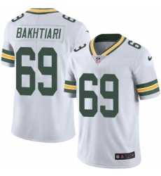 Men Nike Green Bay Packers 69 David Bakhtiari White Vapor Untouchable Limited Player NFL Jersey