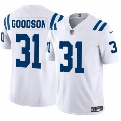 Men Indianapolis Colts 31 Tyler Goodson White 2024 F U S E Vapor Limited Stitched Football Jersey