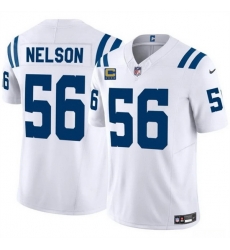Men Indianapolis Colts 56 Quenton Nelson White 2025 F U S E  With 4 Star C Patch Vapor Limited Stitched Football Jersey Men Indianapolis Colts 56 Quenton Nelson White 2025 F U S E  With 4 Star C Patch Vapor Limited Stitched Football Jersey